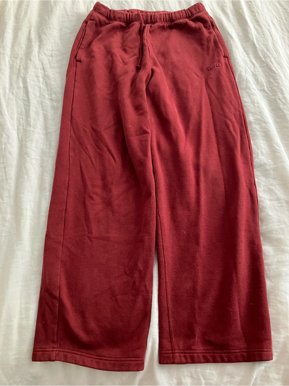 SKIMS cotton fleece classic straight leg sweatpants